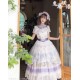 Yingluofu Rabbit Vine Story Grape-Themed Top Skirt and Choker Set(Pre-Made/Full Payment Without Shipping Cost)